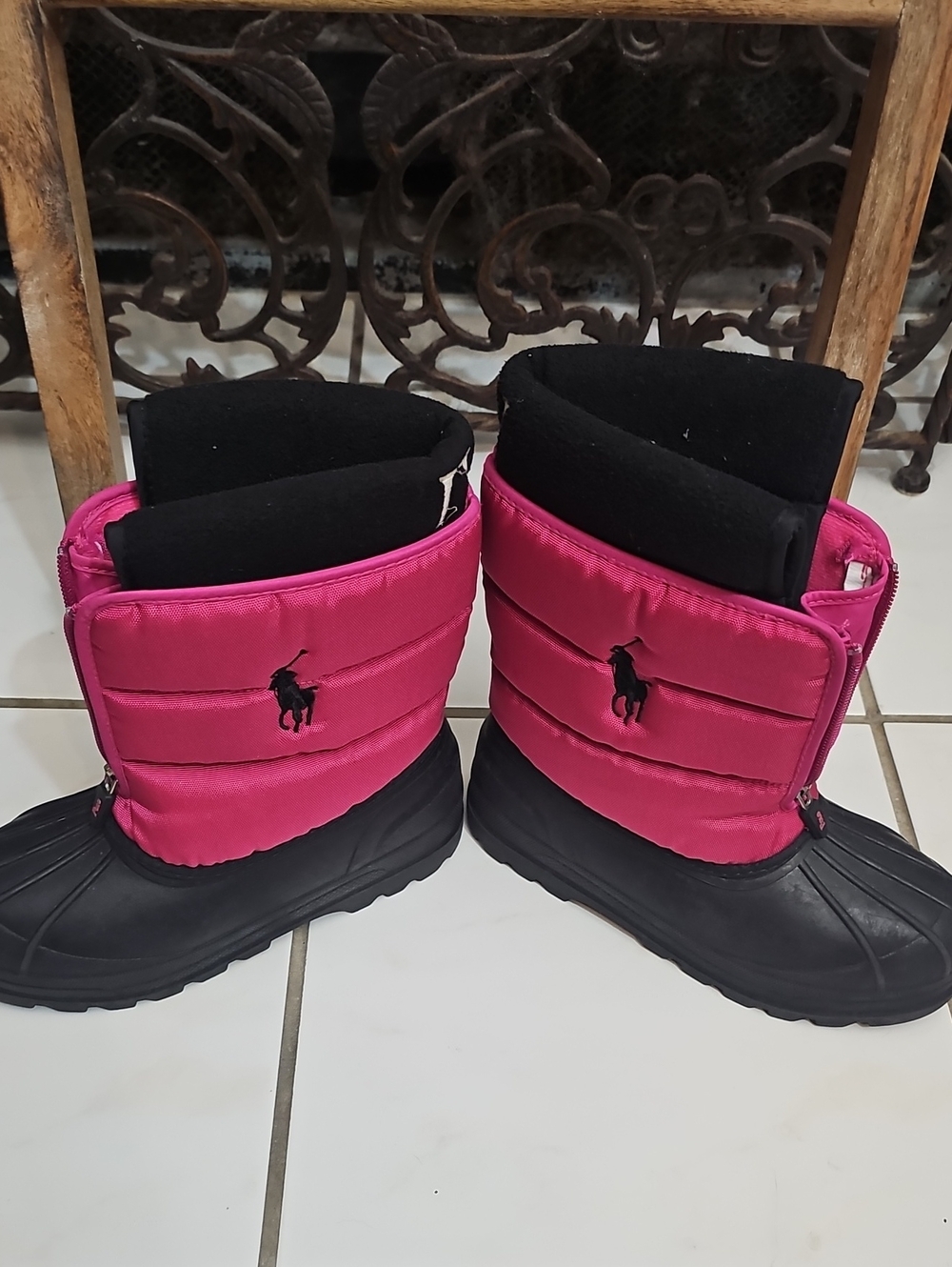 Polo Ralph Lauren Girls' Snow Boots Rain Boots Pink IV Boots